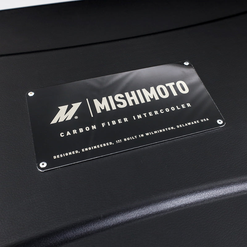 Mishimoto Universal Carbon Fiber Intercooler - Matte Tanks - 450mm Gold Core - C-Flow - BL V-Band