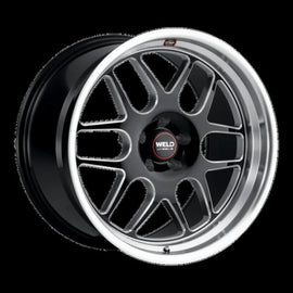 Weld Solana 20x10.5 / 5x120 BP / ET38 / 72.56mm Bore - Gloss Black MIL DIA Wheel