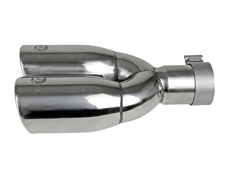 aFe MACH Force-Xp Universal Exhaust Tip 2-1/2 IN Inlet x 3-1/2 IN Outlet X 12 IN L