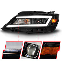 Load image into Gallery viewer, ANZO 14-20 Chevrolet Impala Square Projector LED Bar Headlights w/ Black Housing