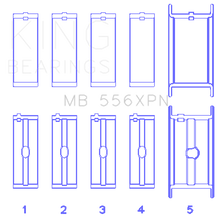 Load image into Gallery viewer, King Engine Bearings Chevrolet 369-502 Gen IV/ V/ VI - (Size .010) Main Bearing Set