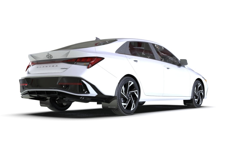 Rally Armor 24-26 Hyundai Elantra Black Mud Flap Red Logo
