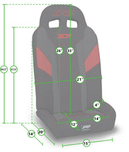 Load image into Gallery viewer, PRP Polaris RZR PRO XP4/PRO R4/Turbo R4 UTV XCR Fold Flat Rear Suspension Seats (Pair) - Black