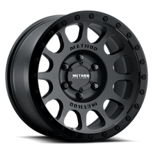 Load image into Gallery viewer, Method MR305 NV 17x8.5 0mm Offset 8x6.5 130.81mm CB Matte Black/Gloss Black Wheel