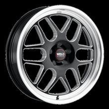 Load image into Gallery viewer, Weld Solana Drag 17x7 / 6x139.7 BP / ET0 / 106.1mm Bore - Gloss Black MIL DIA Wheel