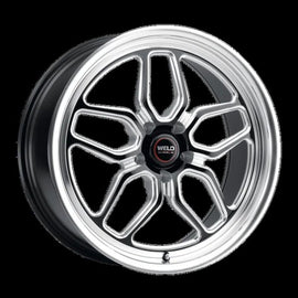 Weld Laguna S107 19x10 / 5x120.65 / ET31 -Gloss Black Milled - Diamond Lip