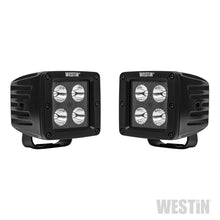Load image into Gallery viewer, Westin HyperQ LED Auxiliary Lights 3in x 3in cube 20w Flood - Black
