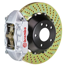 Load image into Gallery viewer, Brembo 01-04 996 C4S Rear GT BBK 4 Piston Cast 380x28 2pc Rotor Drilled-Silver