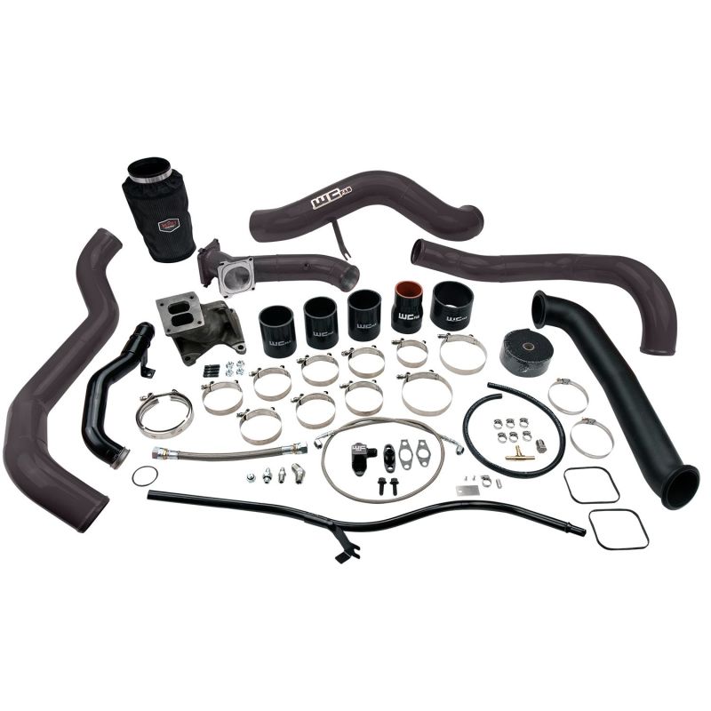 Wehrli 01-04 Chevrolet 6.6L LB7 Duramax S300 Turbo Install Kit (No Turbo) - Shocker Yellow