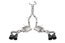 Load image into Gallery viewer, Corsa 2022-25 Caddy CT5 V Blackwing 3in. Cat-Back w/ Act. Exh. - Dbl X-Pipe - Twin 4.5in. BlkCF Tips