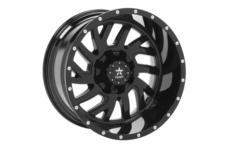 RBP 65R Glock 22x12 8x170 BP / 4.75 BS -44mm Offset 129mm CB (Hub Centric) Gloss Black Wheel