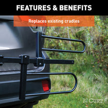 Load image into Gallery viewer, Curt Tray-Style Bike Rack Cradles for Fat Tires (4-7/8in I.D. 2-Pack)