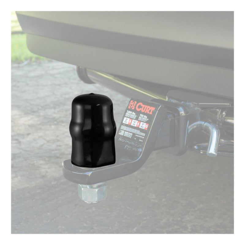 Curt Trailer Ball Cover (Fits 1-7/8in or 2in Balls Black Rubber Packaged)