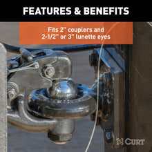 Load image into Gallery viewer, Curt Replacement Channel Mount Ball &amp; Pintle Combination (2in Ball 10000lbs)