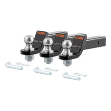 Load image into Gallery viewer, Curt Loaded Ball Mounts w/1-7/8in Balls (2in Shank 3500lbs 2in Drop 3-Pack)