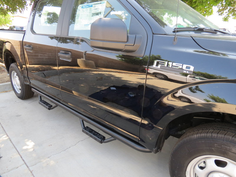 RBP RX-7 Step Bars 15-18 Ford F-150 Supercrew Cab 5.5ft. Box - Black