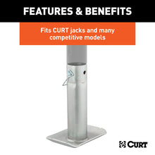 Load image into Gallery viewer, Curt Pin-On Jack Foot (Fits 2in Tube 2000lbs 8-1/2in Height Packaged)
