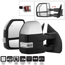 Load image into Gallery viewer, xTune 15-17 Ford F-150 Heated LED Telescoping Pwr Mirrors - Clr (Pair) (MIR-FF15015S-G4-PWH-CL-SET)