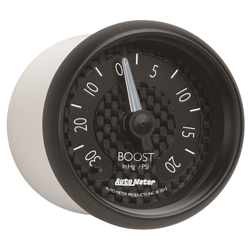 Autometer GT Series 52mm Mechanical 30 In Hg/20 psi Vacuum/Boost Gauge
