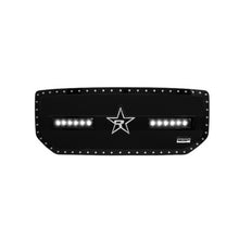 Load image into Gallery viewer, RBP RX-3 Midnight Edition Black LED Bar Grille (Studded) 16-17 GMC Sierra 1500