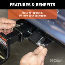 Load image into Gallery viewer, Curt 1/2in Hitch Lock (1-1/4in Receiver Deadbolt Chrome)