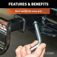Load image into Gallery viewer, Curt 1/2in Hitch Pin w/Groove (1-1/4in Receiver Zinc)