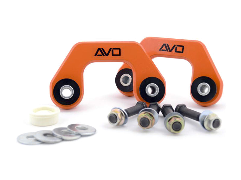 AVO Suspension Rear Solid Endlinks w/Polyurethane - 02-07 Subaru WRX