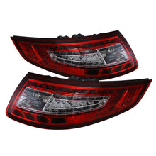 Load image into Gallery viewer, xTune Porsche 911 997 05-08 LED Tail Lights Red Clear ALT-ON-P99705-LED-RC