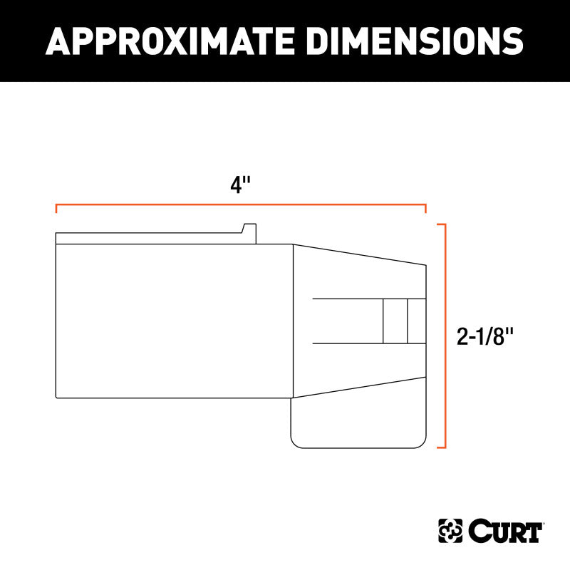 Curt LED Electrical Adapter (7-Way RV Blade Vehicle to 4 or 5-Way Flat Trailer)