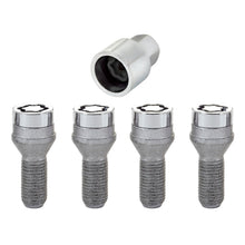 Load image into Gallery viewer, McGard Wheel Lock Bolt Set - 4pk. (Cone Seat) M14X1.25 / 17mm Hex / 27.3mm Shank Length - Chrome