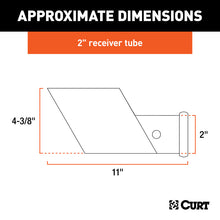 Load image into Gallery viewer, Curt Raw Steel Weld-On Hitch Box (2in Receiver 5000lbs GTW)