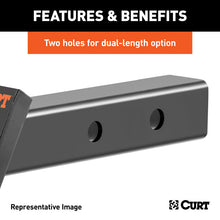 Load image into Gallery viewer, Curt Dual-Length Ball Mount (2in Shank 7500lbs 2in Drop 7-1/2in or 10-1/2in Long)