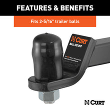 Load image into Gallery viewer, Curt Trailer Ball Cover (Fits 2-5/16in Balls Black Rubber Packaged)