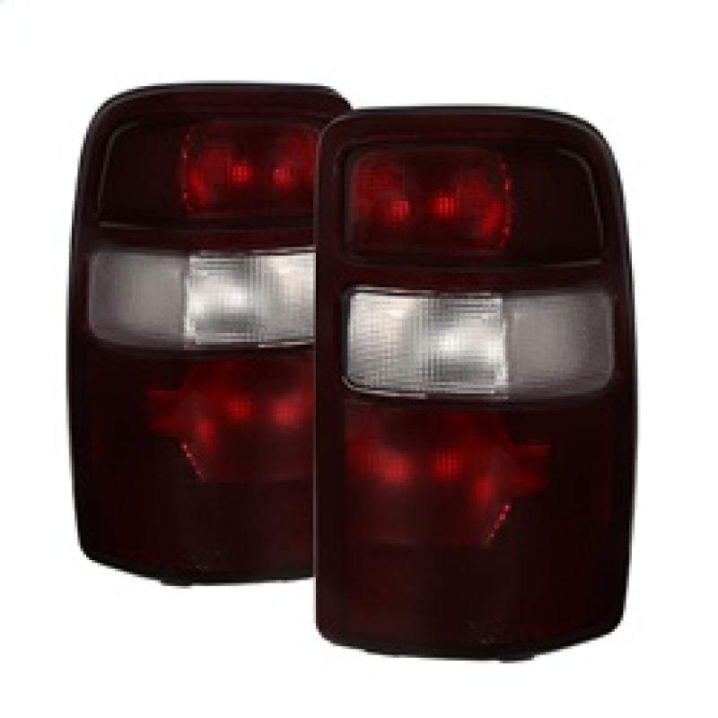 xTune GMC Yukon 00-06 OEM Style Tail Lights w/ Black Rim Red Smoked ALT-JH-CSUB00-OE-RSM