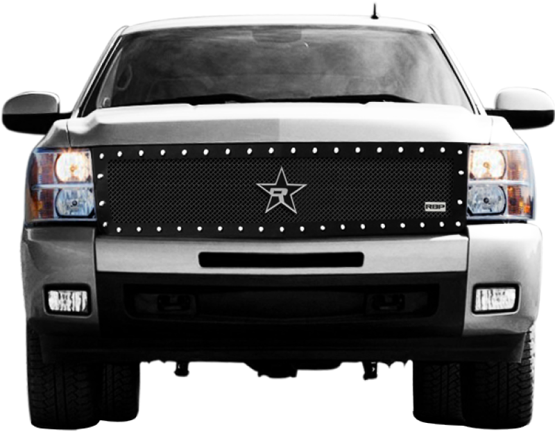RBP RX-5 Halo Series Studded Frame 1pc. Grille 07-13 Chevrolet Silverado 1500 - Black