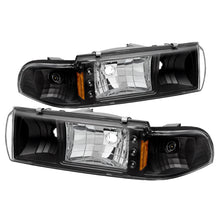 Load image into Gallery viewer, xTune Chevy Caprice 91-96 / Impala 91-96 1Pc LED Crystal Headlights Black HD-ON-CCP91-1PC-LED-BK