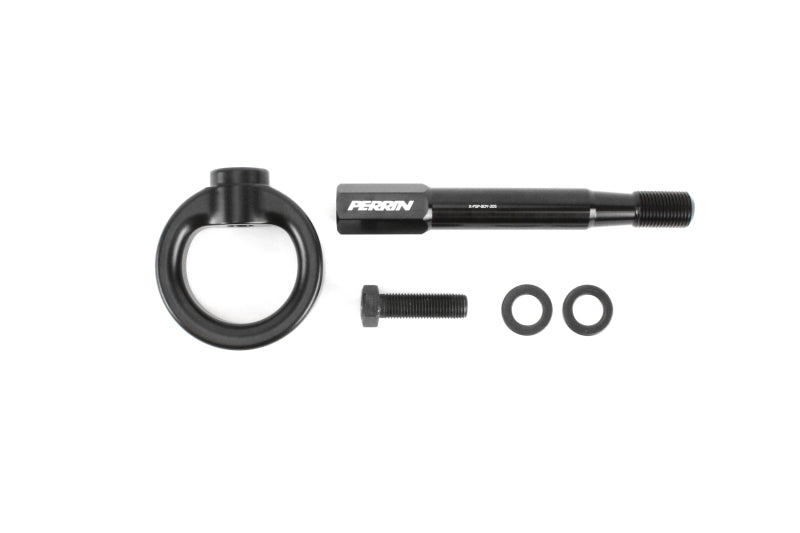 Perrin 18-19 Subaru Crosstrek Tow Hook Kit (Rear) - Black