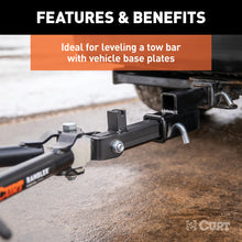 Load image into Gallery viewer, Curt Receiver Hitch Adapter (2in Shank 2in Drop 7500lbs)