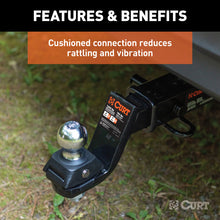 Load image into Gallery viewer, Curt RockerBall 3in Drop Cushion Hitch Trailer Ball