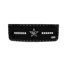 Load image into Gallery viewer, RBP RX-3 Midnight Edition Black LED Bar Grille (Studded) 07-10 GMC Sierra HD 2500/3500