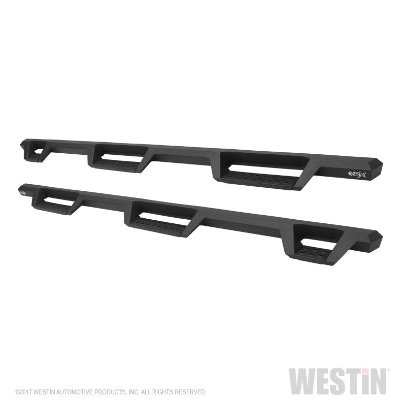 Westin/HDX 09-18 Dodge/Ram 1500 Crew Cab (5.5ft Bed) Drop Wheel to Wheel Nerf Step Bars - Txt Black