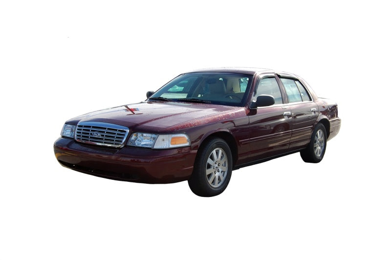 AVS 98-11 Ford Crown Victoria (Short Rears) Ventvisor Outside Mount Window Deflectors 4pc - Smoke