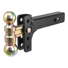 Load image into Gallery viewer, Curt Slim Adjustable Channel Mount w/Dual Ball (2in Shank 10000lbs 3-3/4in Drop)