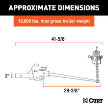 Load image into Gallery viewer, Curt Short Trunnion Bar Weight Distribution Hitch (8000-10000lbs 28-3/8in Bars)