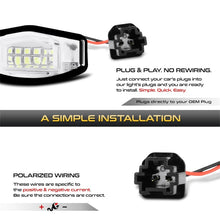 Load image into Gallery viewer, xTune 01-15 Honda Civic LED License Plate Bulb Assembly White 5500K LAC-LP-HA03 - Pair