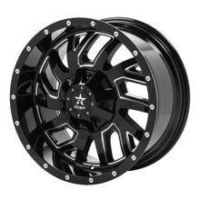 Load image into Gallery viewer, RBP 65R Glock 20x10 5x127 BP / 5 BS / -12mm Offset 78mm CB Gloss Black w/Machined Grooves Wheel