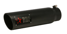 Load image into Gallery viewer, RBP RX-1 High Heat Textured Dual Badged Exhaust Tip Inlet 4in. / Outlet 5in. / Length 18in. - Black