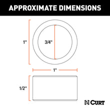 Load image into Gallery viewer, Curt Reducer Bushing (From 1in to 3/4in Shank)
