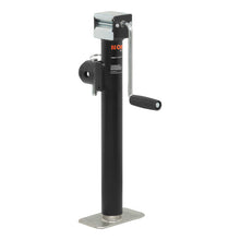 Load image into Gallery viewer, Curt Pipe-Mount Swivel Jack w/Side Handle (5000lbs 15in Travel)