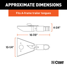 Load image into Gallery viewer, Curt 2-5/16in A-Frame Coupler w/Sleeve-Lock (12500lbs Black)
